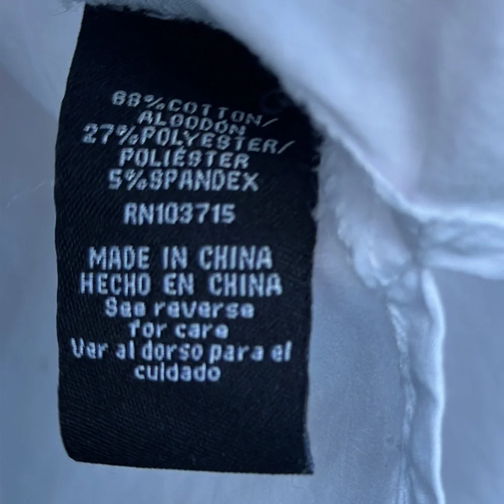 Zac & Rachel Crisp White Long Sleeve Shirt Size S
